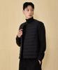 Chasecult Men'S Light Down Two-Way Neck Vest - Black