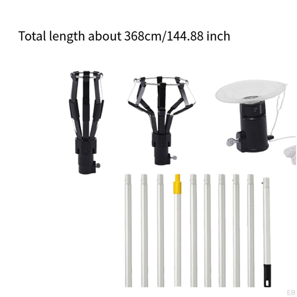 Ceiling Light Bulb Replacement Tool with Telescoping Pole And Suction Cup