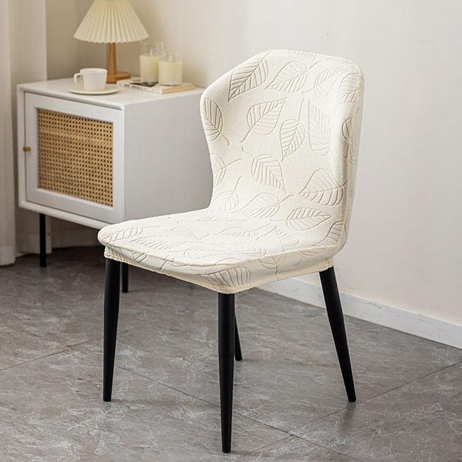 

Stretchable Thickened Butterfly Chair All-Season Leaf Pattern Solid Color Chair Cover