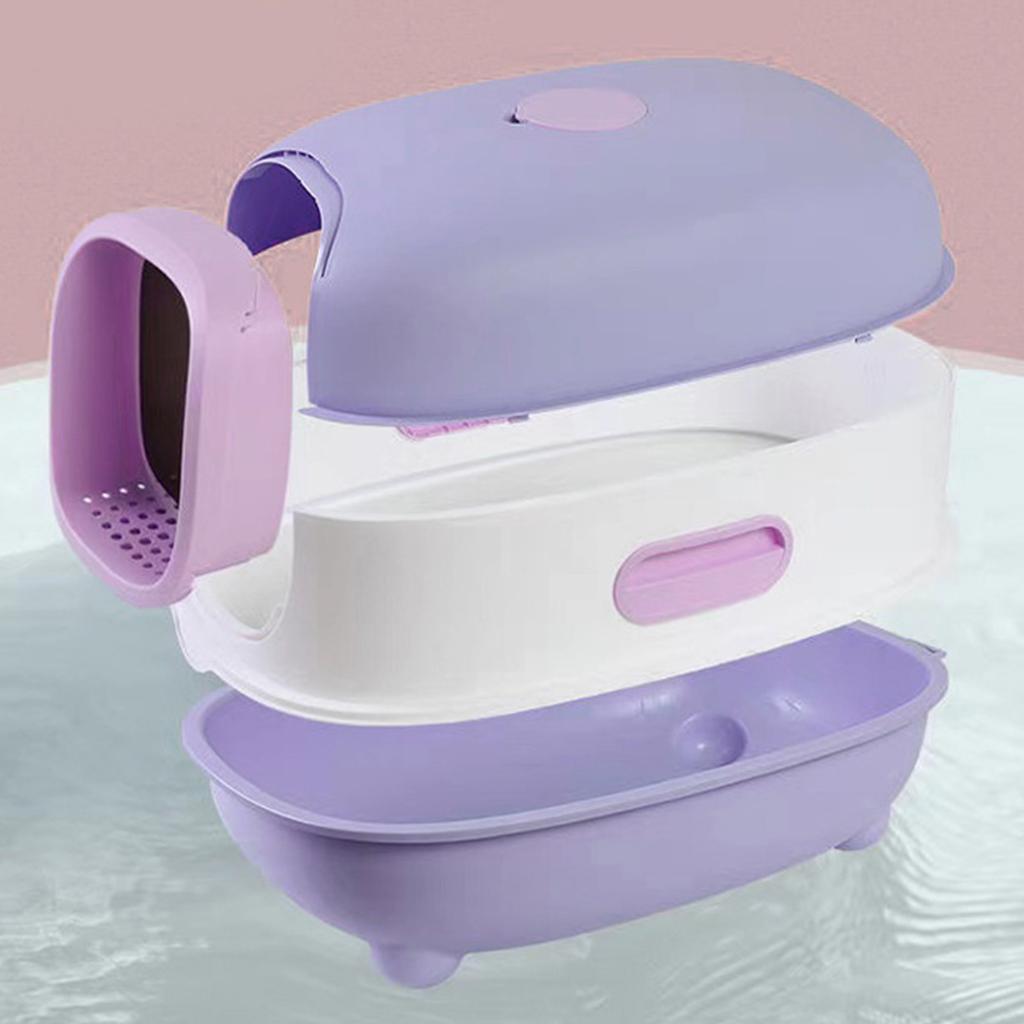 Enclosed Cat Litter Box Extra Large Splash Proof Odor Control Enclosed Cat Pan Cat Toilet Box for
