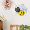 3D Bee Wall Decor Artwork Animals Hanging Statue for Garden Farmhouse Bedroom Lawn