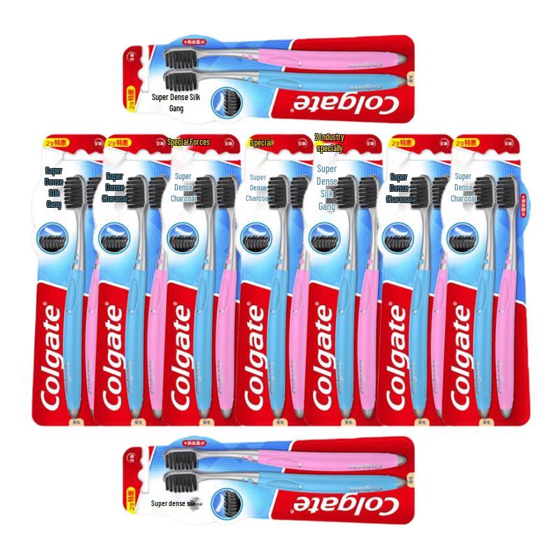 Colgate Charcoal Ultra Soft Toothbrushes, Mini Head, 18-Pack