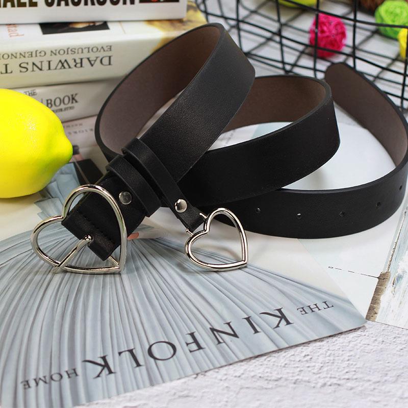 Girl Love Ring Pendant Decorative Dress Women'S Belt Metal Student Fine Belt