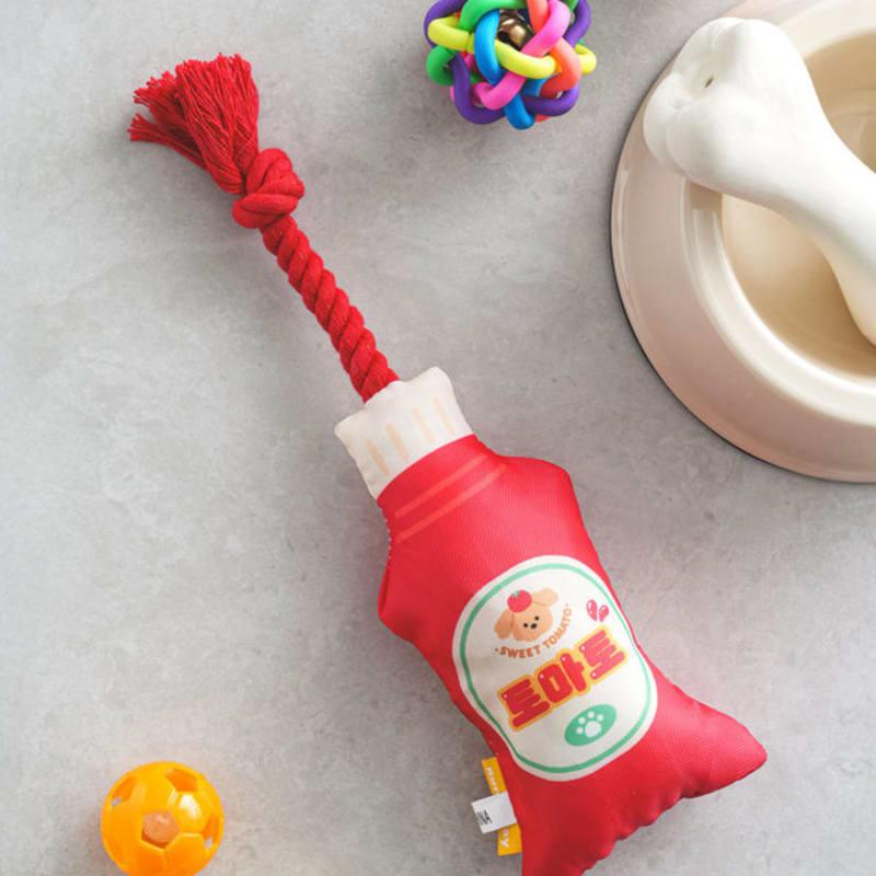

[Pet] Sauce Bottle Dental Floss Tug