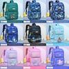 Kids School Backpack Cartoon Dinosaur Oxford Fabric Lightweight Dual Shoulder For Elementary Students