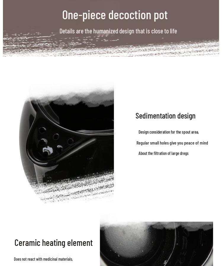 Siyang Jinhua A Electric Ceramic Medicine Kettle 3-5L - Automatic Boiling and Decoction