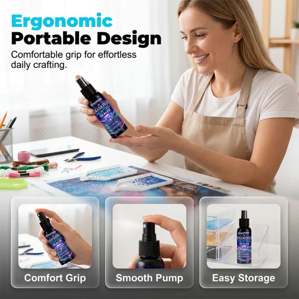 Clear Finish Diamond Painting Sealer Spray Glossy Finish Craft Glue Spray Cross Stitch Crafts