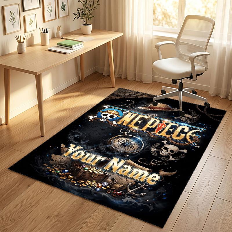 Personalized Crystal Velvet Carpet,One Piece Custom Printed Name, Plush Area Rug For Home Indoor Decor