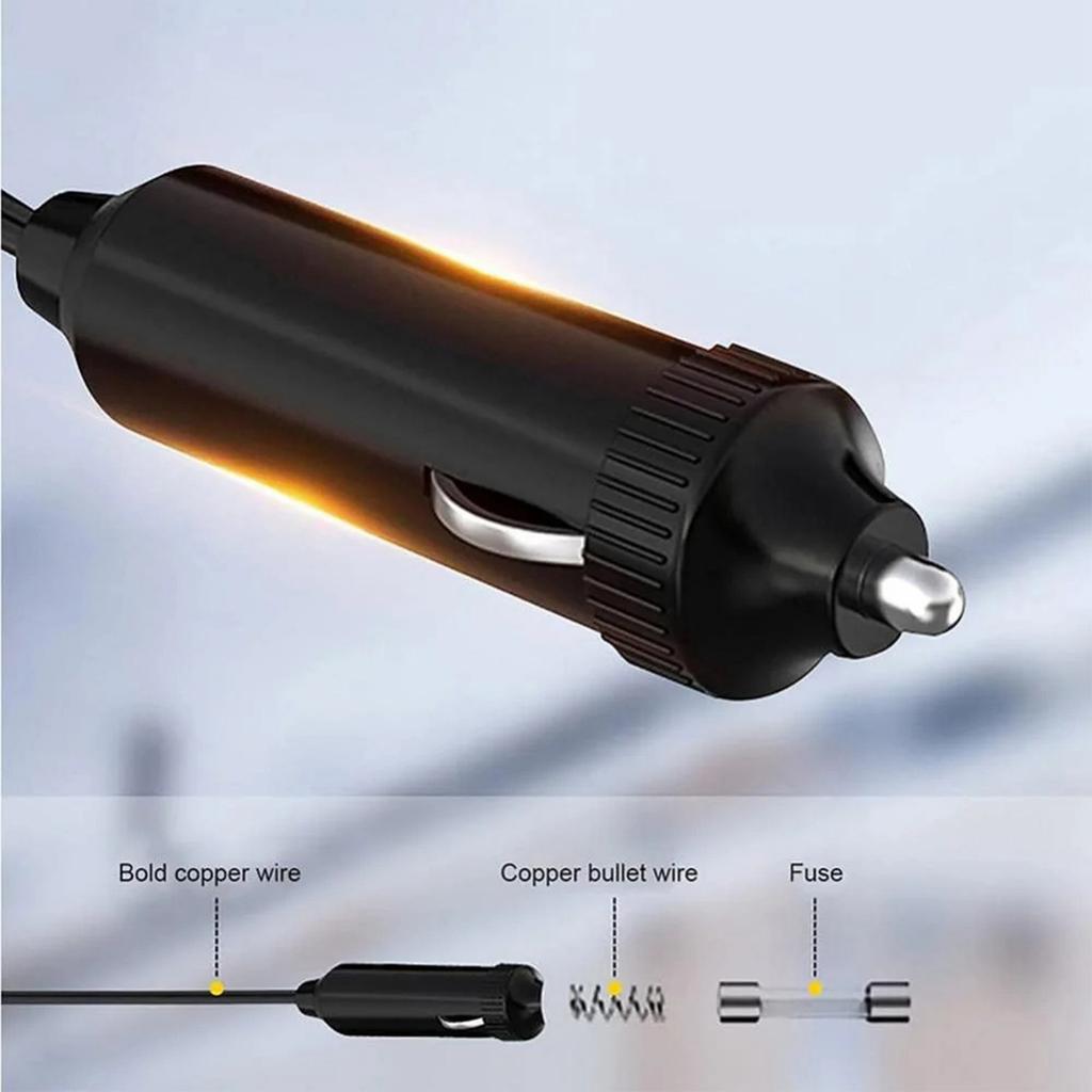 Car Heater, 12V 200W, 2-in-1 Car Heater, Defroster Fan, Car Amplifier, Car - Fan, SUV, Truck, RV, Trailer (orange Black