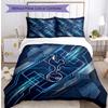Set Lenzuola 3 Pezzi Stampato Tottenham Hotspur Morbido Delicato sulla Pelle Lavabile Copripiumino e Federe Set Tutte le Stagioni Camera da Letto
