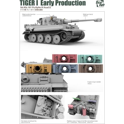 Border Model 1/35 German Tiger I Early Production Plastic Model Assembly Kit BT010