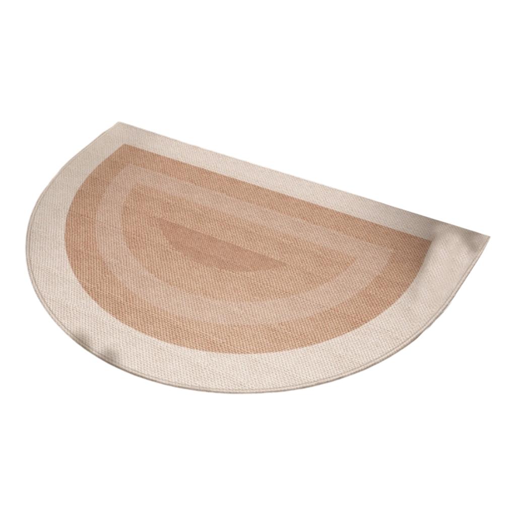 Half Round Doormat - Front Door for Indoor Entryway, Stain- and