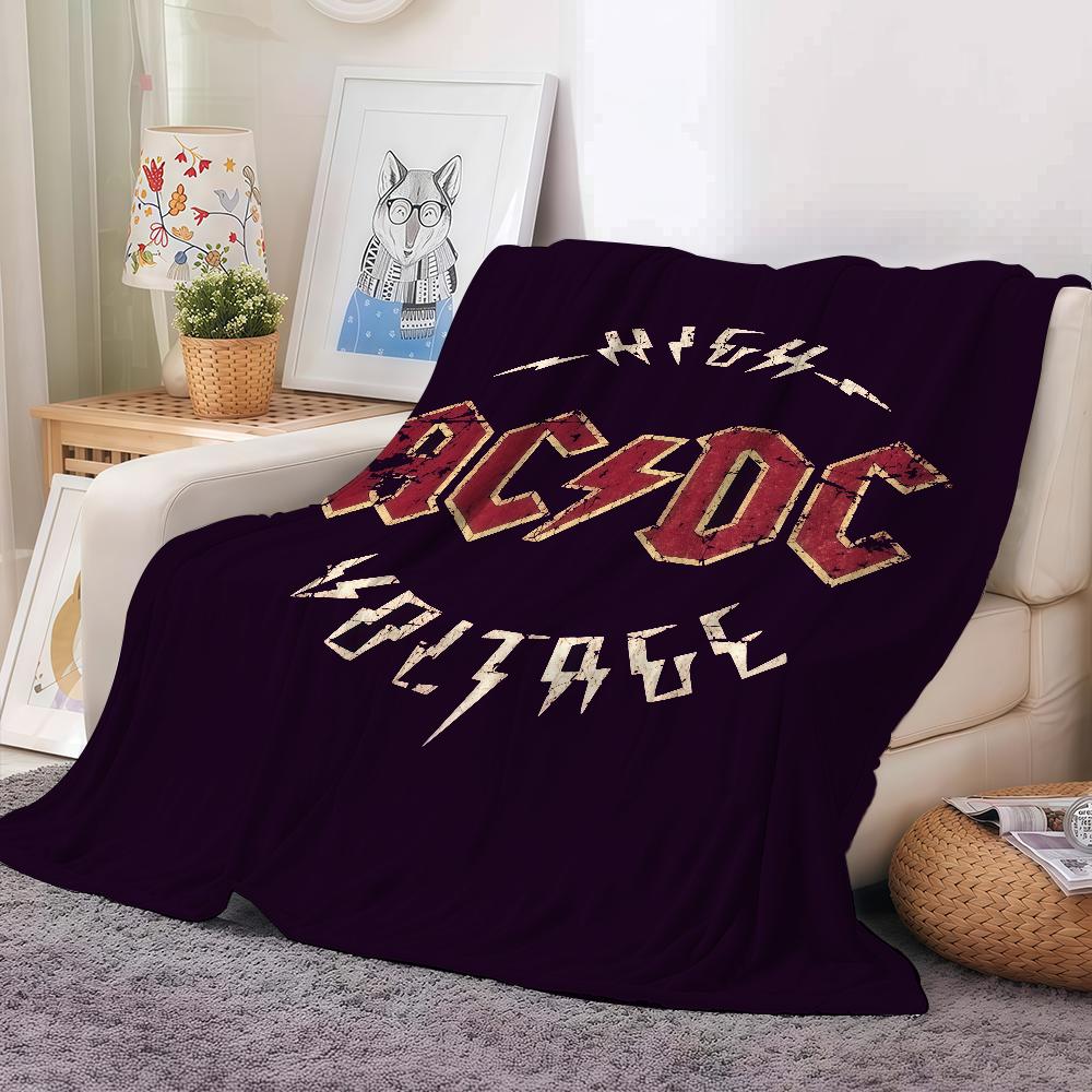 Rock Band A-ACDC Blanket Warm And Soft Suitable For Bedroom Living Room Sofa Bed Office Travel Camping