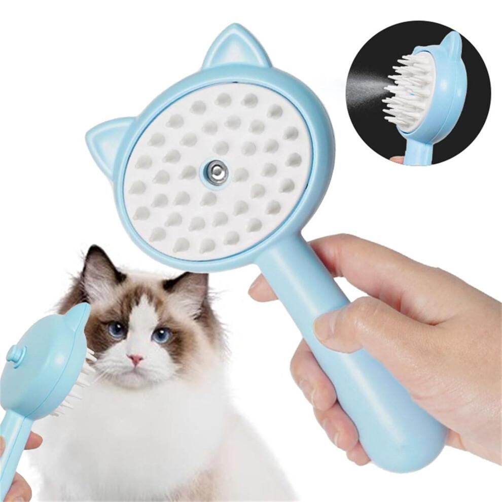 Pet Cleaning and Grooming Mist Comb for Cats with Rechargeable Battery, Removes Loose Hair, Cat Massage Tool