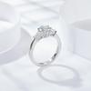 S925 Sterling Silver Elegant Six-Prong Moissanite Ring for Women – High-End Simple Design