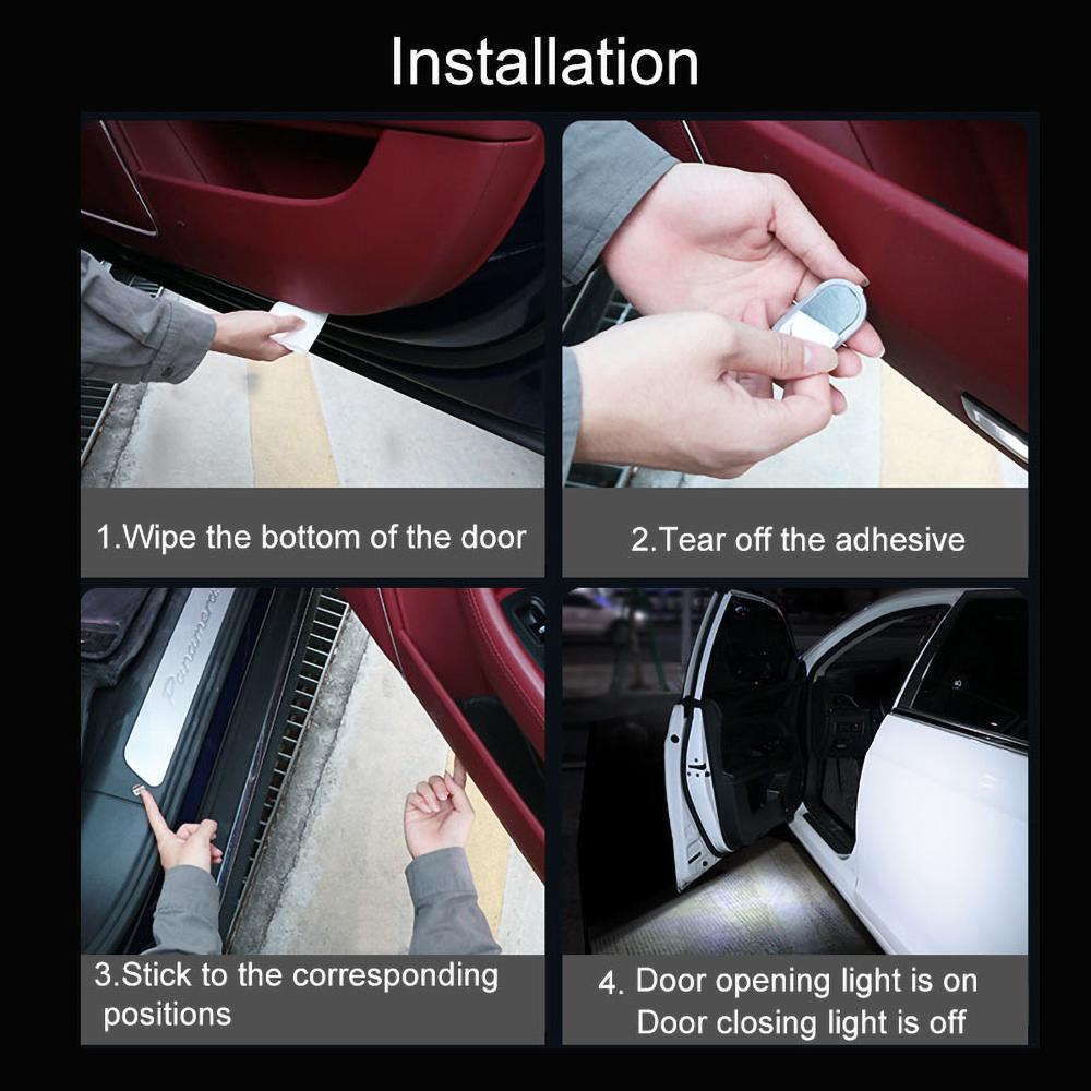 TIMOTRAS Car welcome lights Car Magnetic Control Door Lighting Charging Atmosphere Lamps