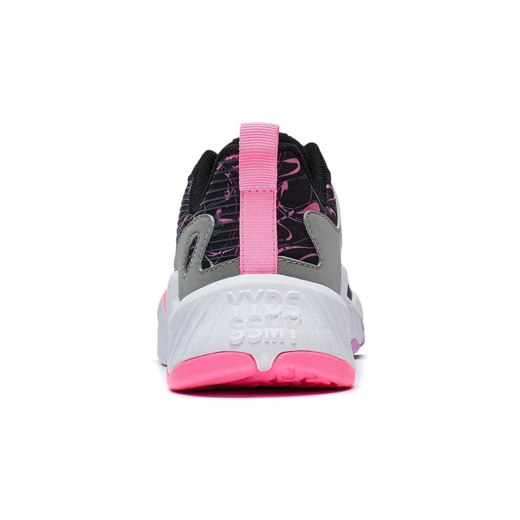 Li Ning Childrens Night Elf 3.0 Luminous Comfortable Versatile Non-Slip Wear-Resistant Casual Shoes Kids Casual Shoes Black Gray YKCT108-6
