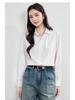 Women's French High-End White Shirt - 2026 Spring/Autumn Professional Formal Wear