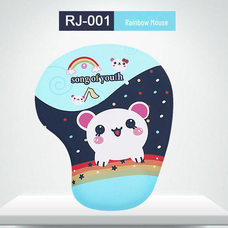 Personalisiertes rutschfestes Mauspad mit Cartoon-Handgelenkauflage aus Silikon