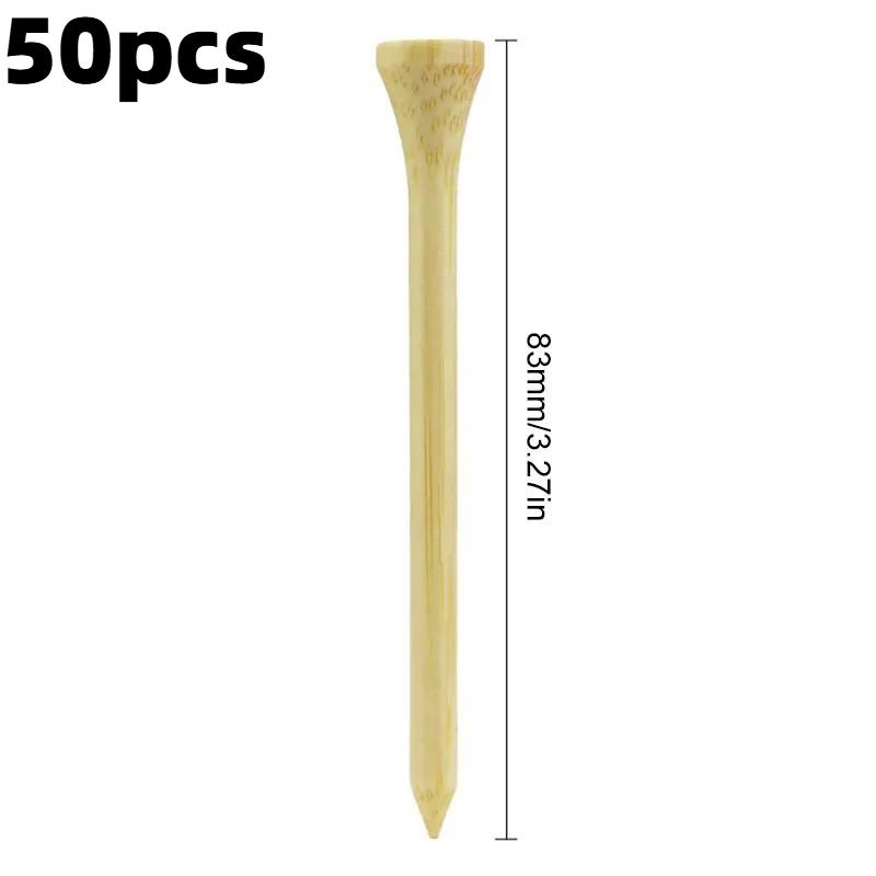 100 Count Golf Tees Bamboo Tee Golf Balls Holder 4 Sizes Available Stronger Than Wood Tees Drop Ship 42mm 54mm 70mm 83mm