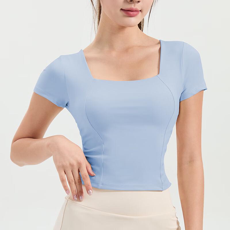 

OEING Women s Slim-Fit Integrated Bra Sports T-Shirt S-XL