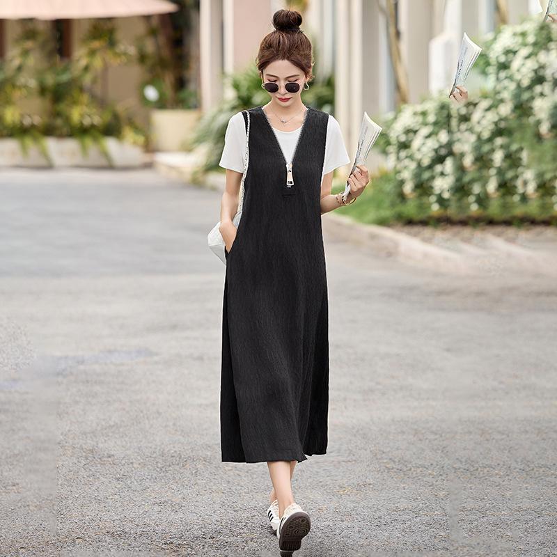 2025 Sommer Damen Stilvolles Zweiteiliges Langes Kleid Set - Trendig und Elegant