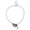 Flower Jelly Bean Beaded Pendant Sweater Chain, Retro Ethnic Style Niche Design Sense Collarbone Chain