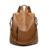 Women's 2025 Spring Fashion Leather Anti-Theft Patchwork Cowhide Backpack