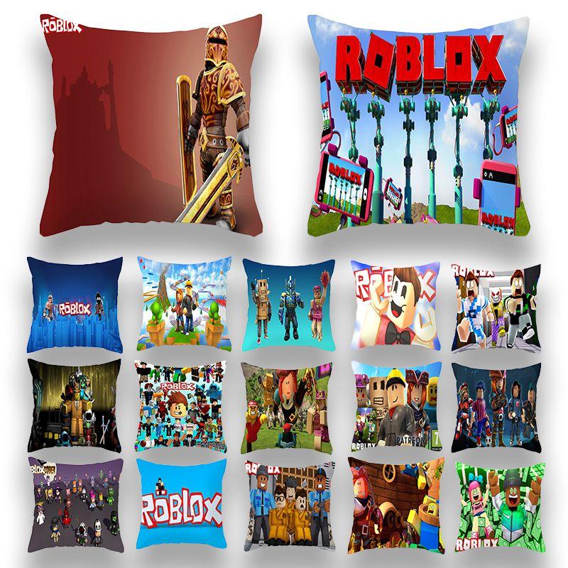 Game Roblox Cushion Pillow Hugging Pillow Case Roblox Anime Game Character Cartoon Printing Waist Pillow Cover Birthday Gifts