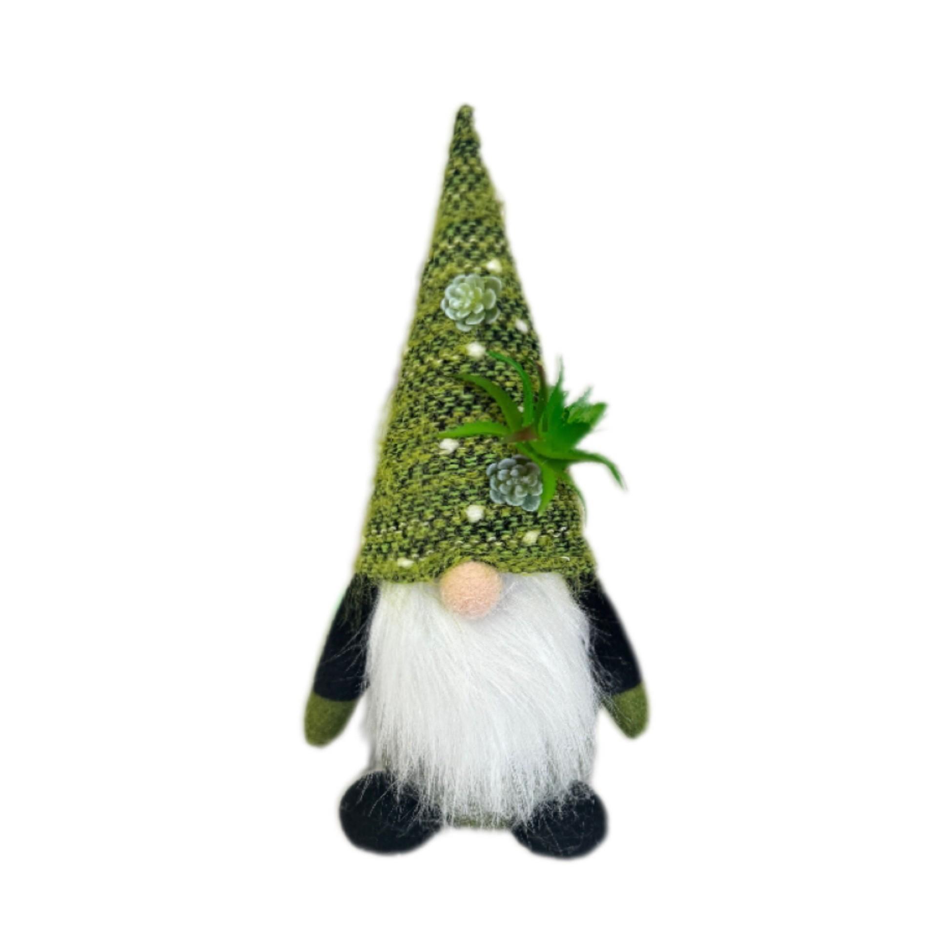 Christmas Decoration Knitted Succulent Faceless Doll Ornament Creative Green Plant Succulent Dwarf Doll Home Decorations