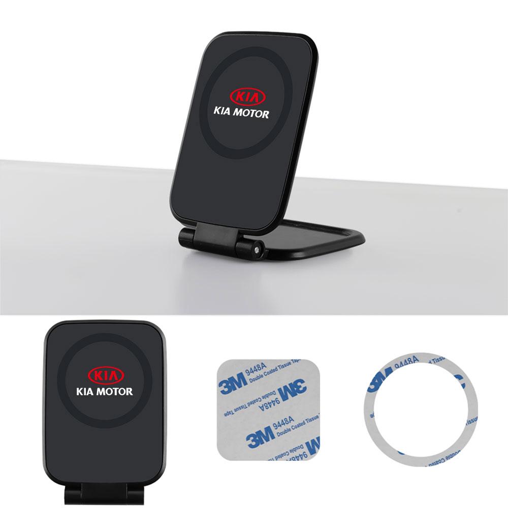 New Car Magnetic magsafe Phone Holder Foldable Anti-shake Mobile Stand for Kia Sportage 3 Rio K2 Ceed Carnival Picanto Soul EV6JE1