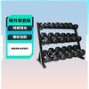 105kg hex dumbbell with 3-tier rack