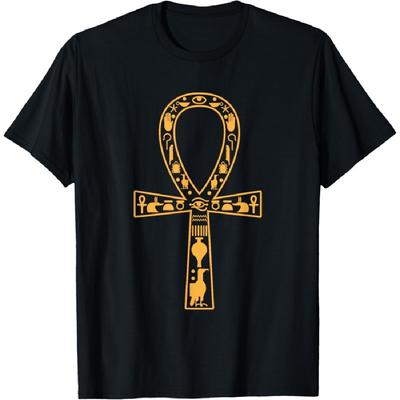 Egypt Ankh Eye Of Horus Pharaoh Cairo Sphinx Egyptian Anubis T-Shirt