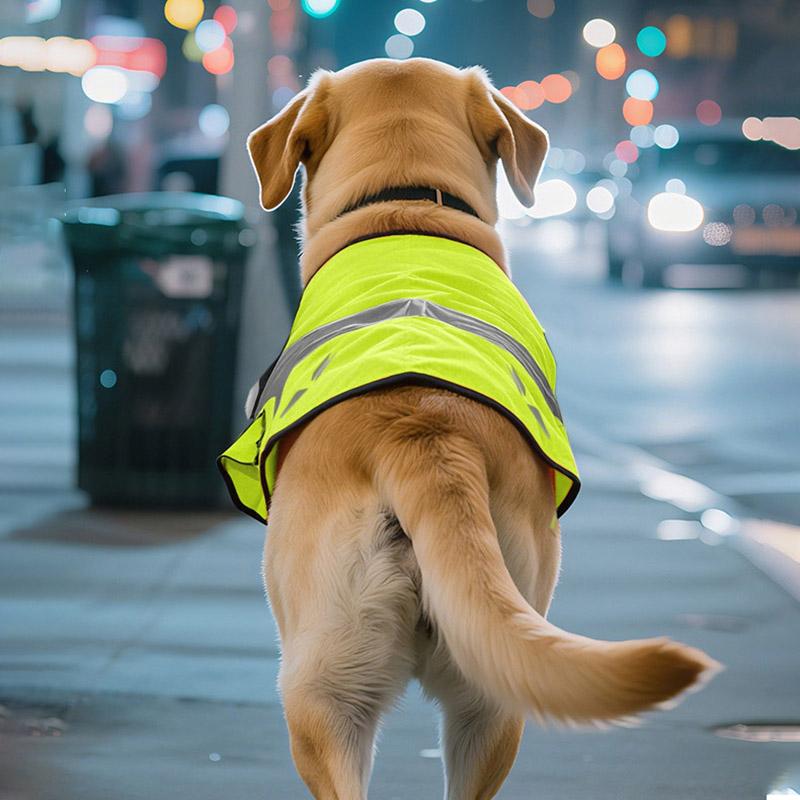 Breathable Waterproof Reflective Dog Safety Vest Adjustable Night Walking Security Camping Dog Clothes Pet Outdoor Exclusive