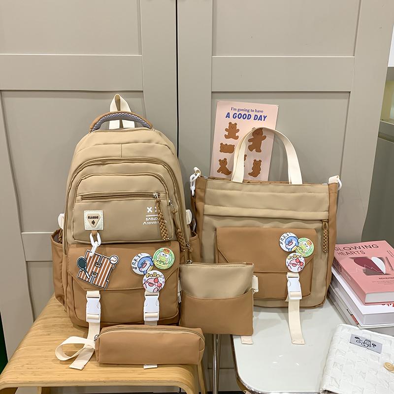 Set de rucsac din patru piese ghiozdan pentru elevi Rucsac de mare capacitate pentru femei