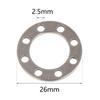 Stylish And Simple Titanium Alloy Accessories Edc Keyring Portable Multi-Hole Keychain Outdoor Tools
