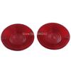 3-1/4" Motorcycle Turn Signal Lamp Cover Red Lens Rings For Harley Davidson Touring Road King FLHRC FLHTK FLSTC FLHTC 1986-2016