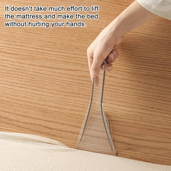 Mattress Lifter Bed Cleaning Brush Multi-functional Ergonomic Handle Mattress Riser Wedge Bed Sheet Tucker Tool Sheet Changing Bed Dusting Tool