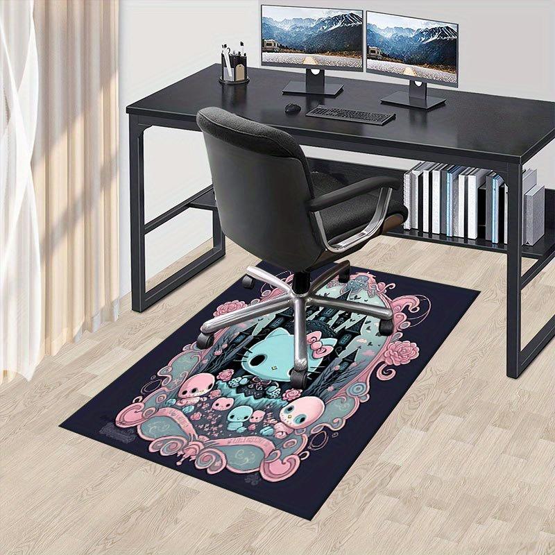 

1pc Sanrio Hello Kitty Mermaid Printed Office Carpet Rectangle Rug Under The Table,Perfect Room Decor for Living Room, Bedroom, Kitchen, Non-slip Floo 60cm by 90cm