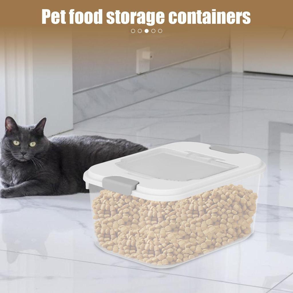 Airtight Dog Food Container Stackable Feed Bucket Cereal Barrels for Pantry Camping Outdoor Pet Feeding Farmhouse