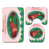 Christmas Bathroom Floor Mat Toilet Three-Piece Set