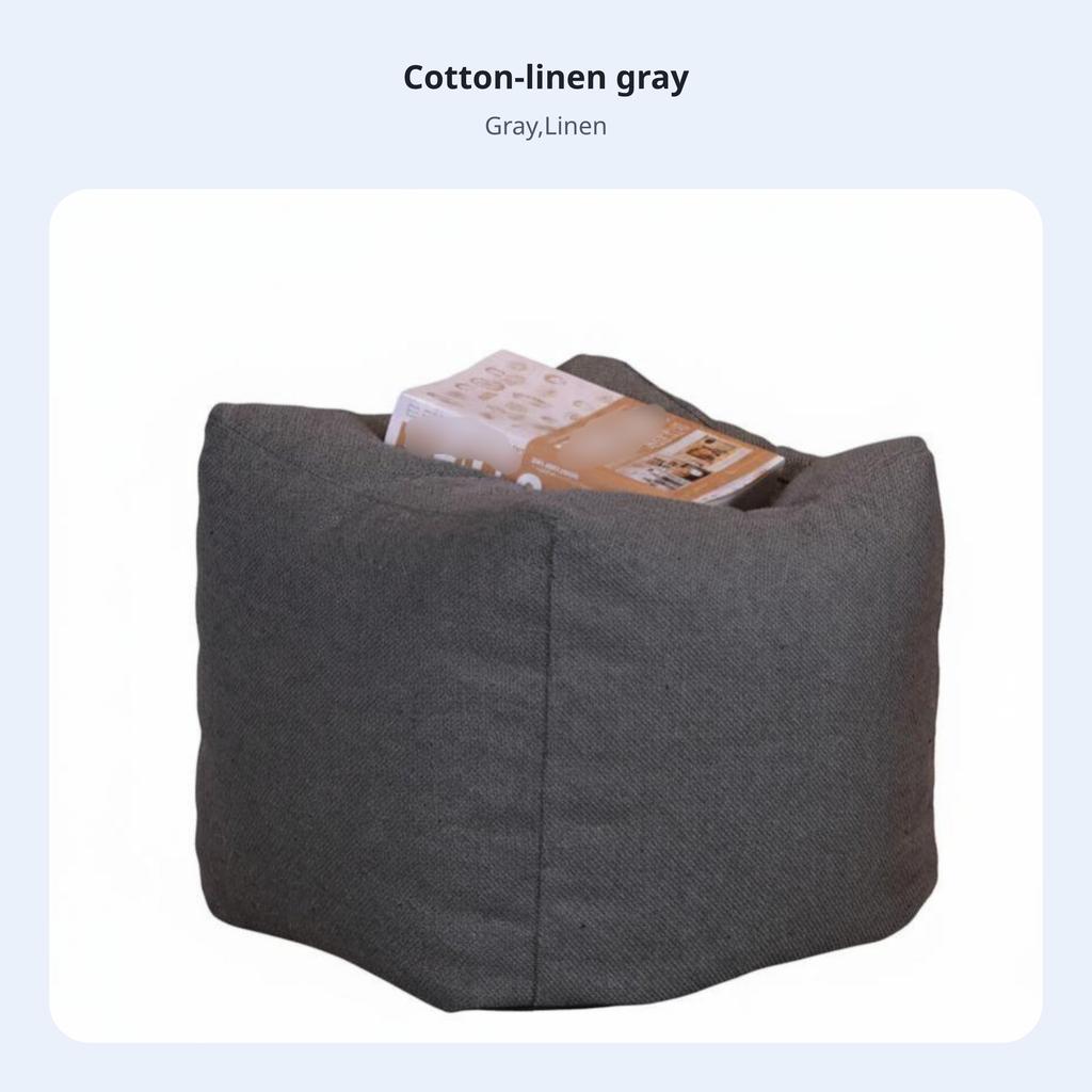 Square Pouf Multi-Functional Woven Pouf Comfortable Seating small-sized Size for Homeowners, Kids, Entryway
