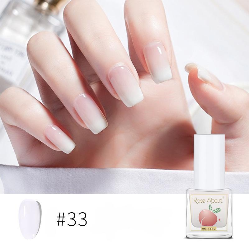 

Лак для ногтей на водной основе, прозрачный цвет, без запекания, долговечный, отрываемый, прозрачный глянцевый лак для ногтей 33