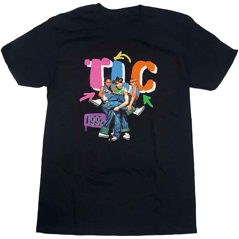 New TLC Band Music band Heavy Cotton Black Unisex All Size T Shirt TU202 S