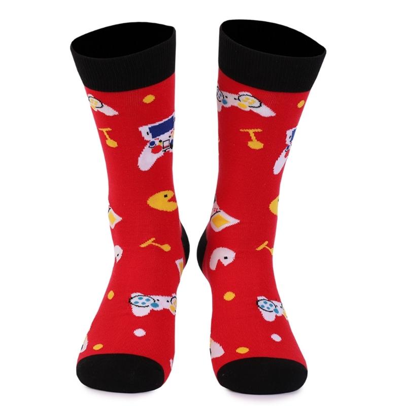 1 Pair Novelty Pattern Warm Stockings Autumn Winter Cozy Crew Socks Warm Socks Cotton Middle Tube Socks Men Women Gifts