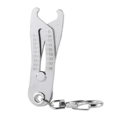 Portable Precise Thread Size Checker Keychain Precise Bolt Size Finders Keychain Thread Size Bolt Size Finders Keychain