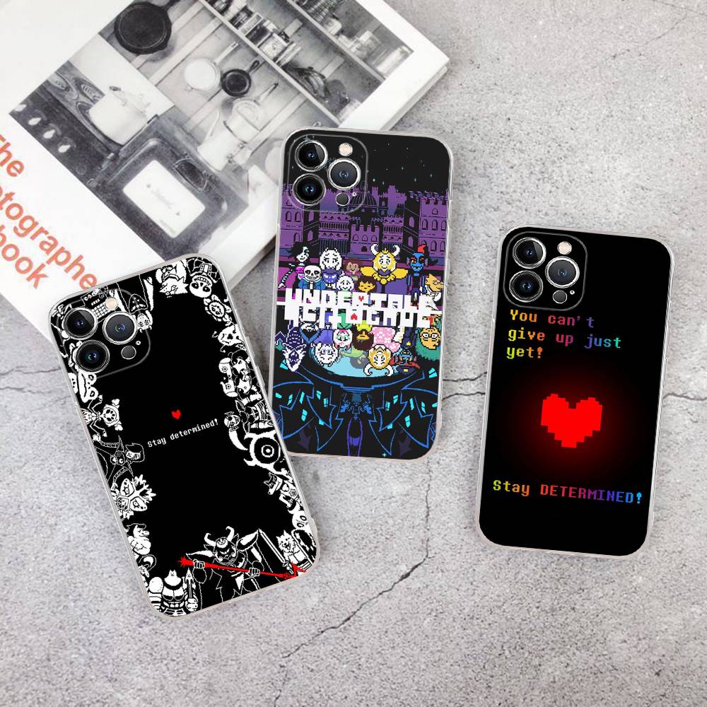 U-Undertale Game For IPhone 17 16 15 14 13 12 11 Pro Max Plus Mini Funda For Transparent Cover