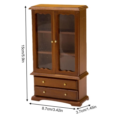 Jeproer Dollhouse Bookshelf Furniture, Miniature Bookshelf Furniture - 3-Story Miniature Display Shelf | Dollhouse Furniture Display Shelf, Dollhouse