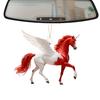 Horse Pendant 2D Acrylic Realistic Horse Decoration Christmas Ornament with Hanging Loop Equestrian Lovers Holiday Decor