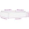 VidaXL Planter 110x110x23 Cm Solid Pine Wood, Outdoor Planter, Flower Box, Plant Box, Planter of 847213